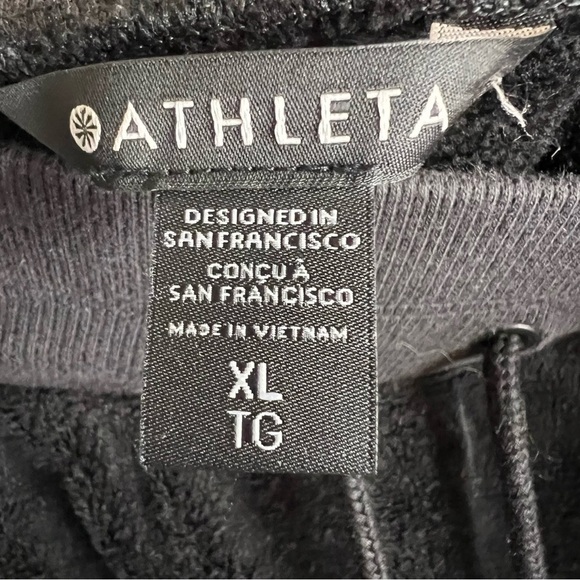 Athleta Double Cozy Karma Recover Jogger #511385 Sz XL Black Fall Winter Lounge - Picture 10 of 15